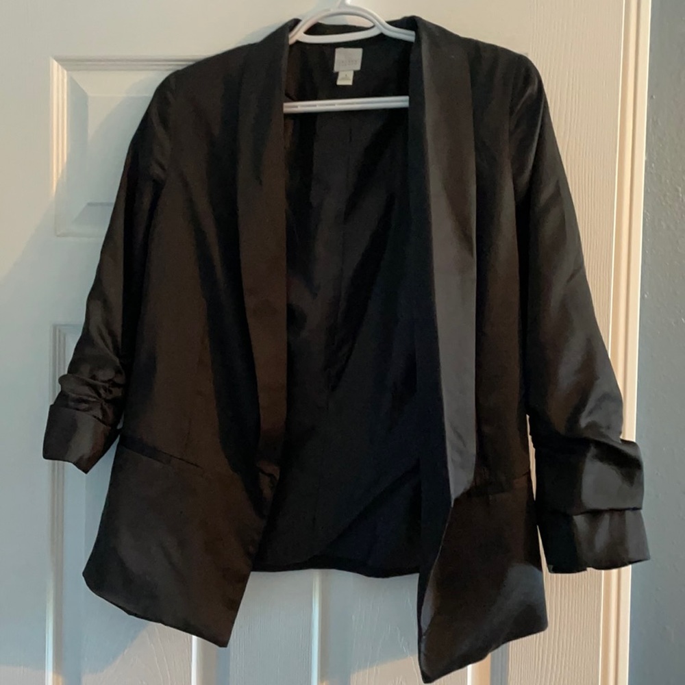Silky Black Blazer